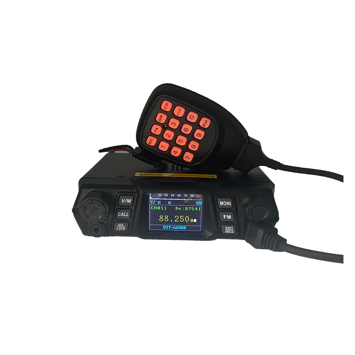 6688D mobile radio 6688D 100W 66-88MHz VHF Mobile Ham Radio