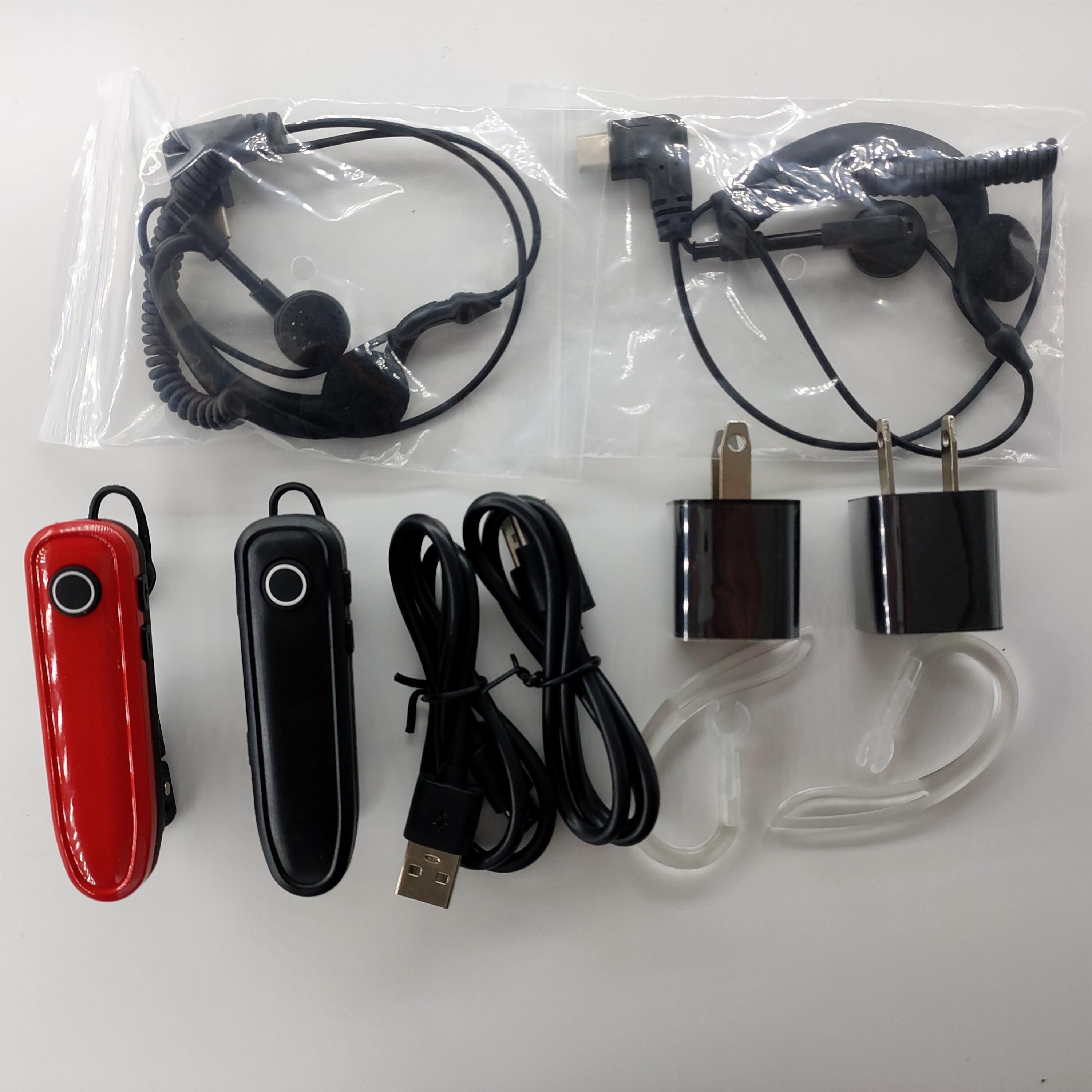 E77 Analog UHF 16 Channels In-ear Walkie Talkie PTT Portable Hotel Two Way Radio