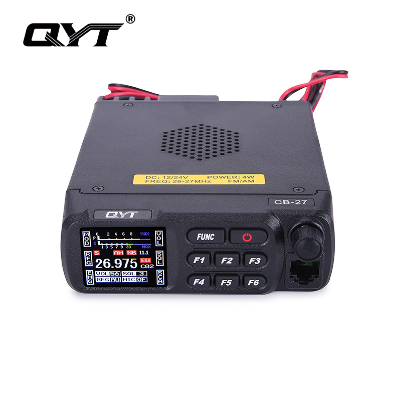 CB-27 4W AM FM Color Screen HF 26.965-27.405MHz Mobile Citizen Band Radio