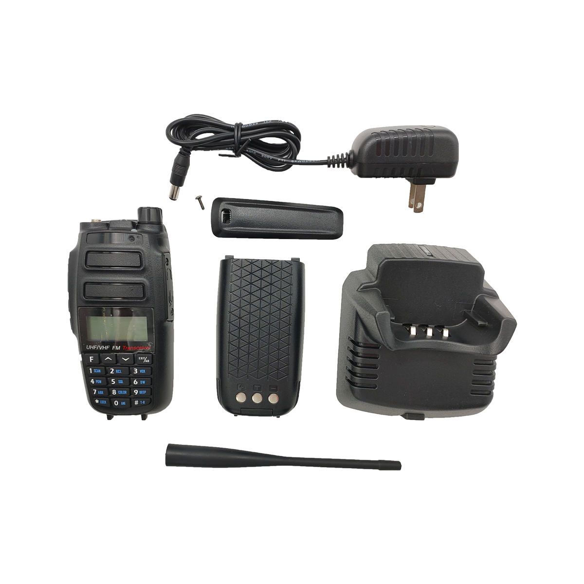 AH-UV16 7W Dual Band Screen 3600mAh VHF UHF Long Range Handheld Walkie Talkie