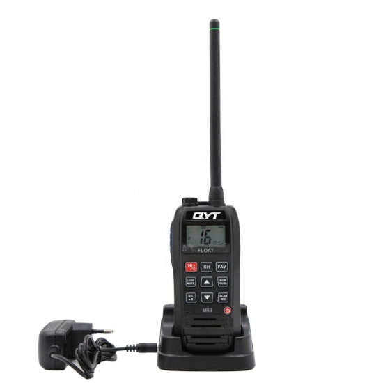 QYT M93 Floating Marine Walkie Talkie IPX7 Waterproof AI Noise Reduction Vibration Drainage Boat Radio